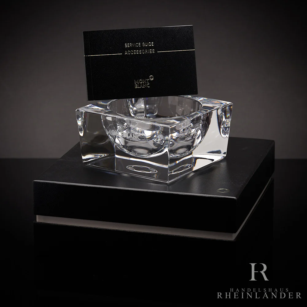 Montblanc Desk Accessories Paperclip Bowl Lead Crystal Bleikristall ID 35814 OVP - Image 5