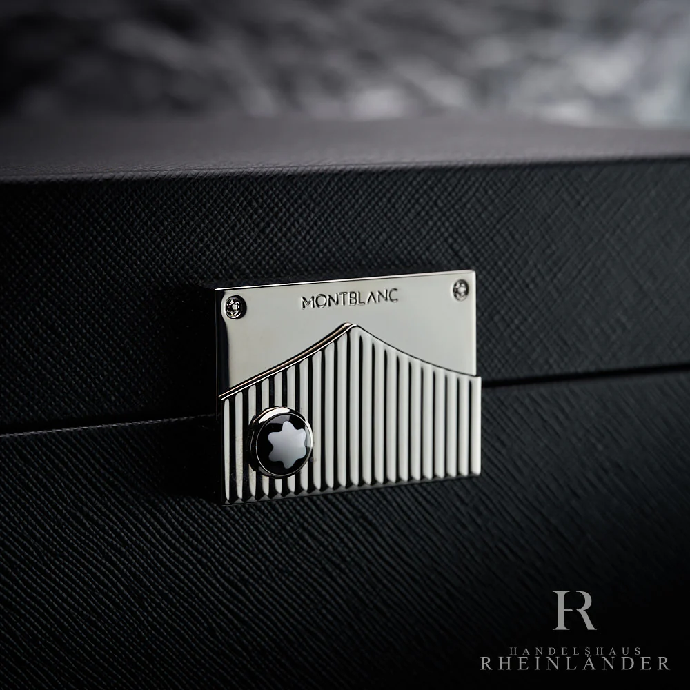 Montblanc Desk Accessories 8 Watches Collectors Box Leder Schwarz 135591 - Image 4