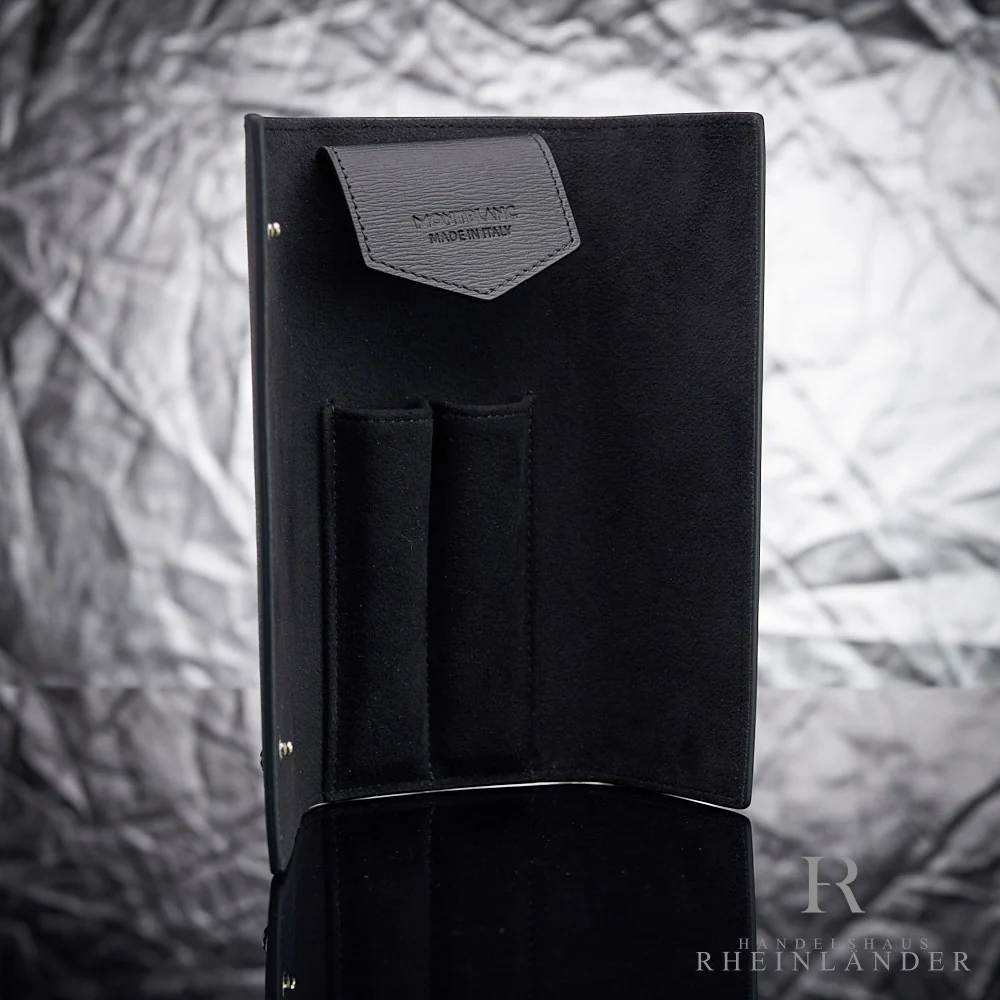 Montblanc Leather Goods Meisterstück 4810 Double Pen Pouch Button Black 129259 - Image 2