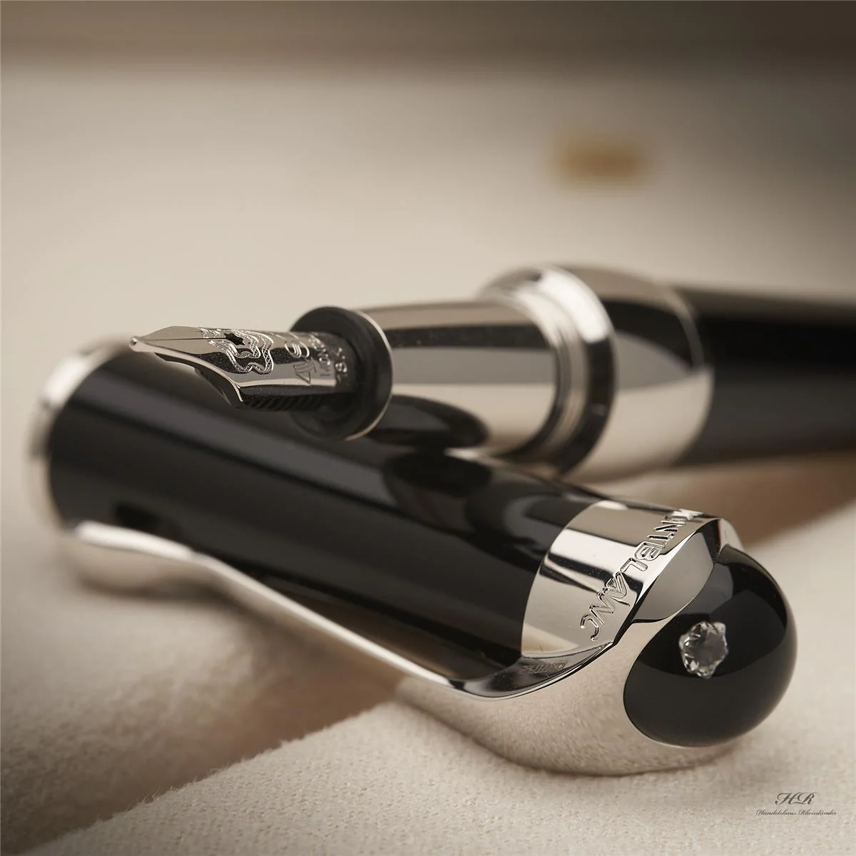 Montblanc Etoile de Montblanc Black Resin Diamond Füllfederhalter ID 103377 OVP - Image 6