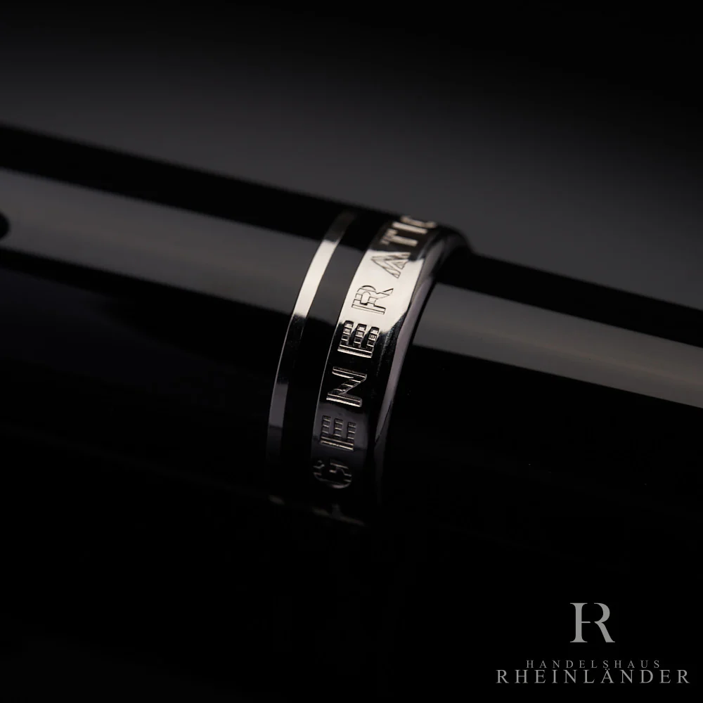 Montblanc Generation Edelharz Schwarz Rollerball Fineliner Beschläge Platiniert - Image 6