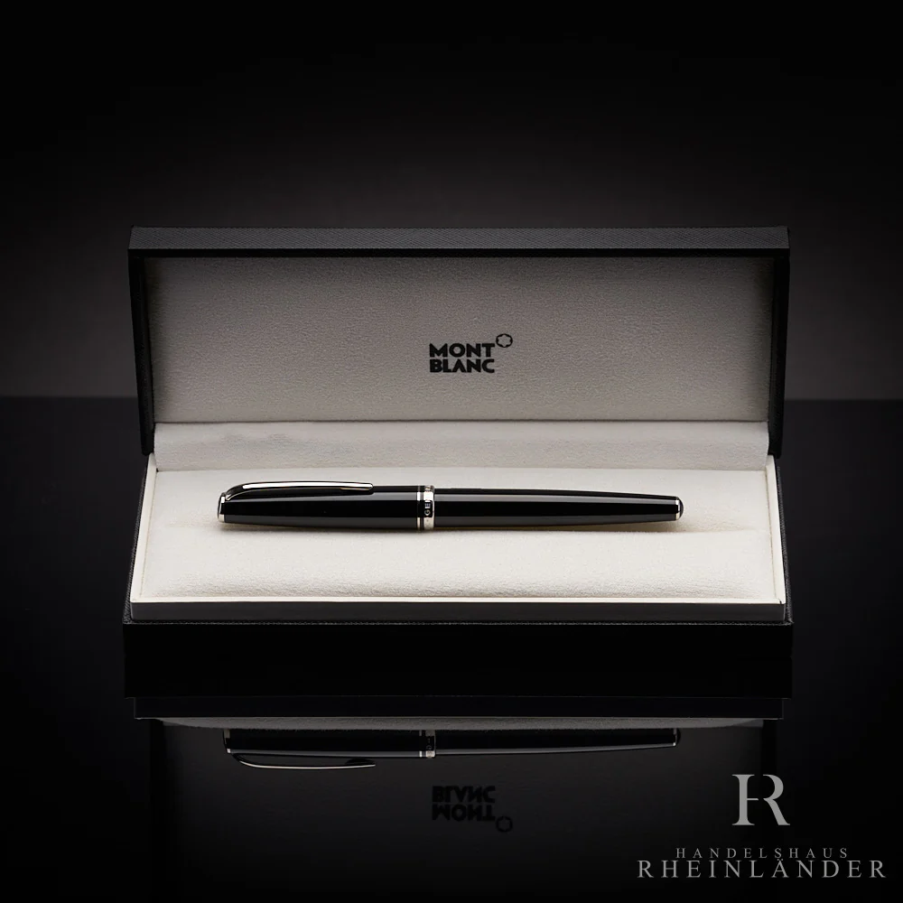 Montblanc Generation Line Edelharz Schwarz Füllfederhalter Beschläge Platiniert