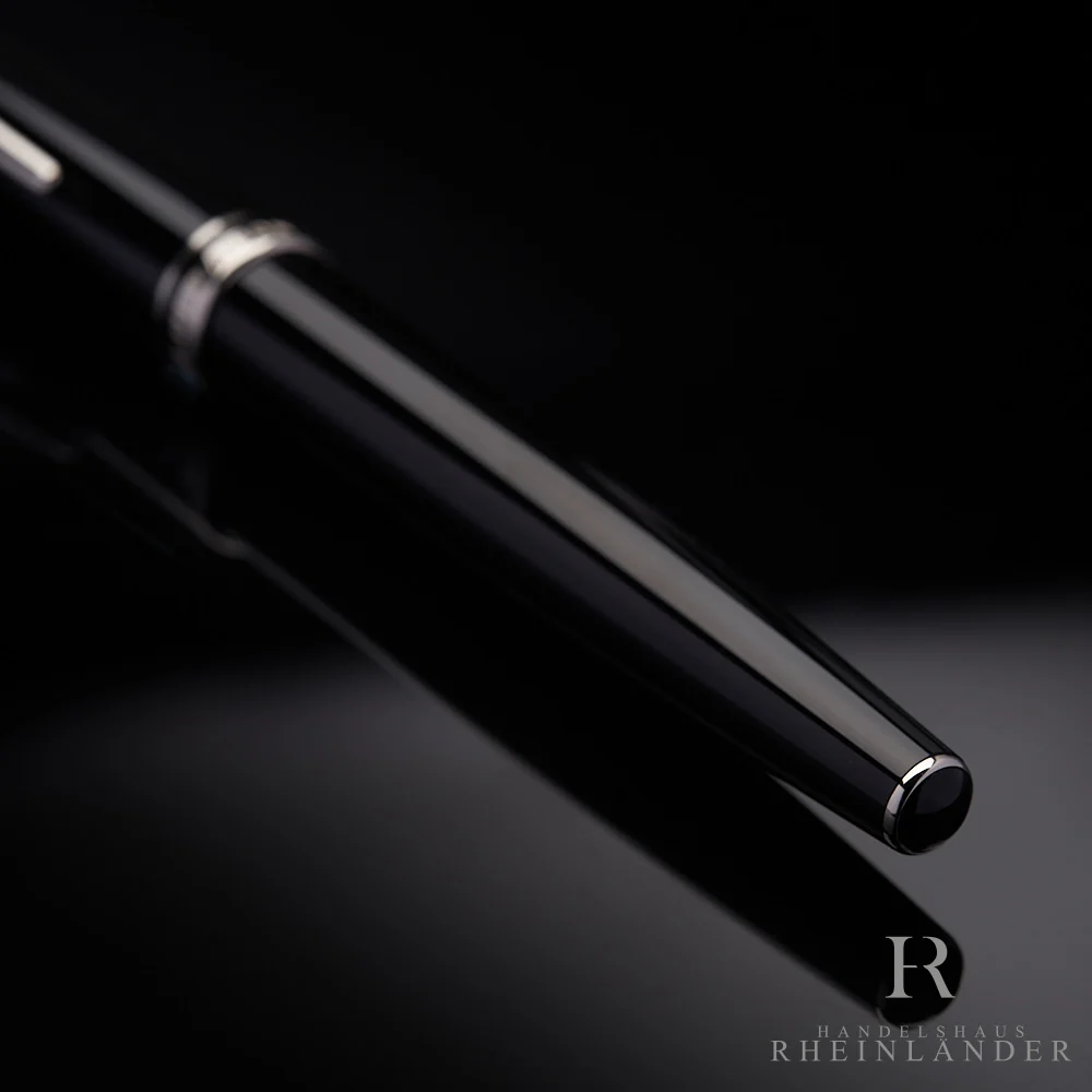 Montblanc Generation Line Edelharz Schwarz Füllfederhalter Beschläge Platiniert - Image 3