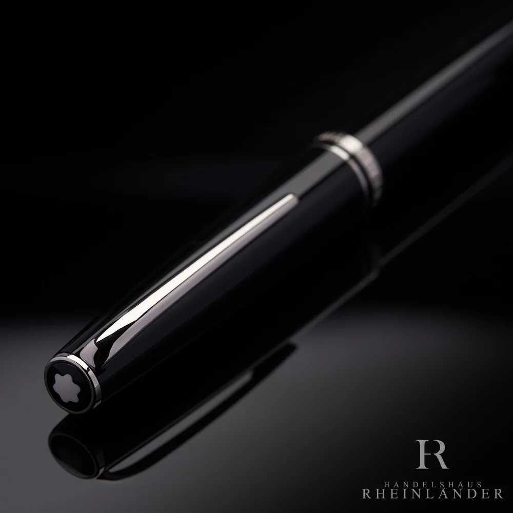 Montblanc Generation Line Edelharz Schwarz Füllfederhalter Beschläge Platiniert - Image 5