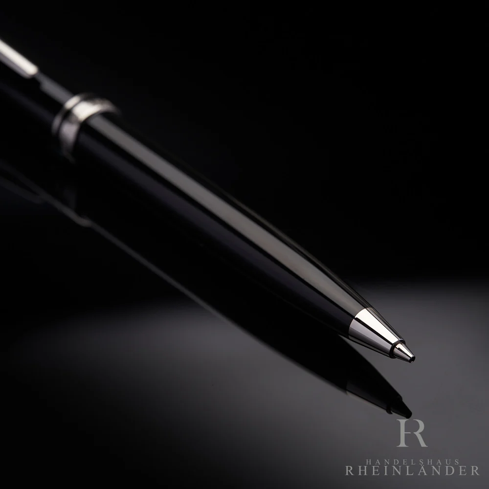 Montblanc Generation Line Edelharz Schwarz Drehbleistift Beschläge Platiniert - Image 2