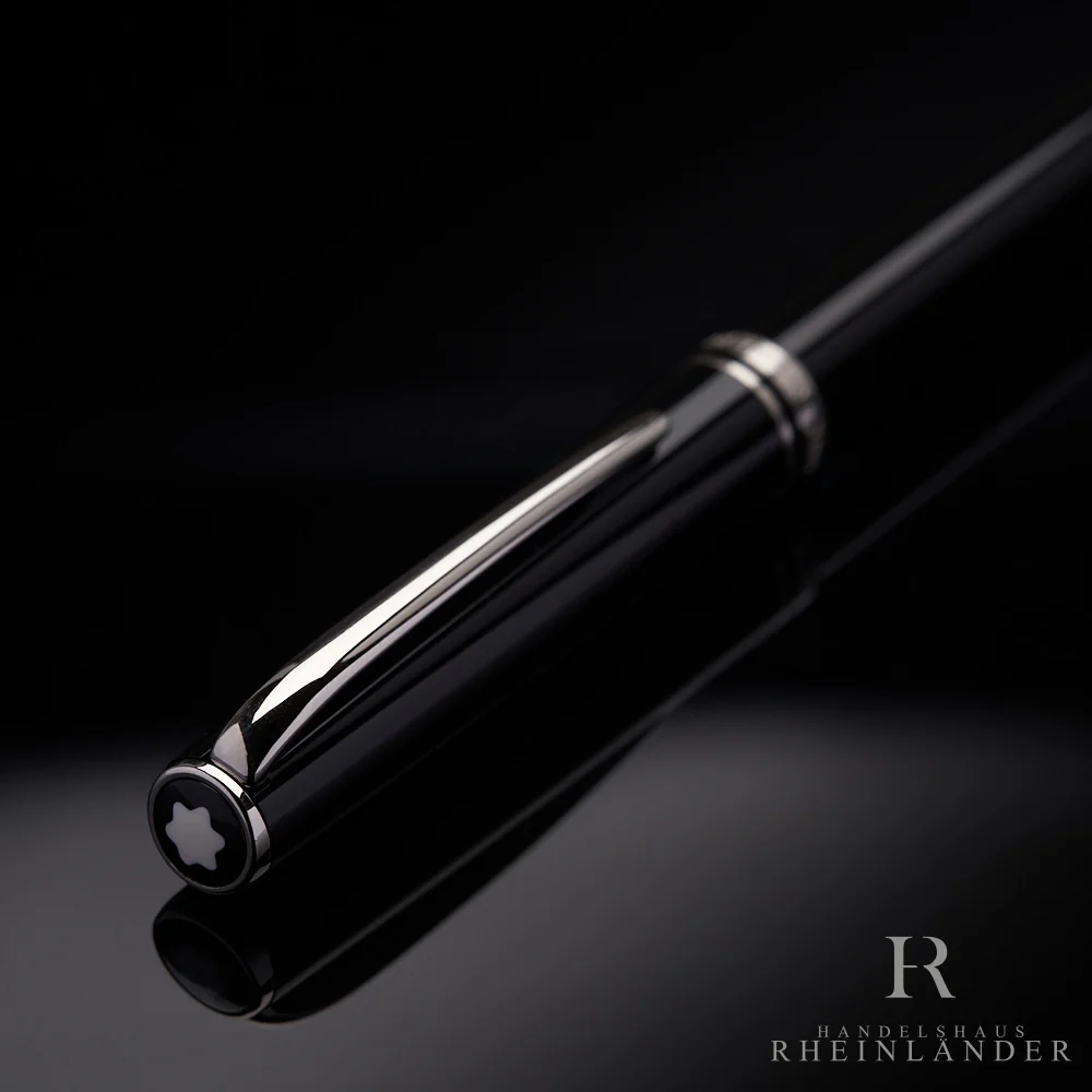 Montblanc Generation Line Edelharz Schwarz Drehbleistift Beschläge Platiniert - Image 3