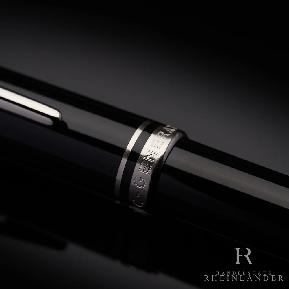 Montblanc Generation Line Edelharz Schwarz Drehbleistift Beschläge Platiniert - Image 4