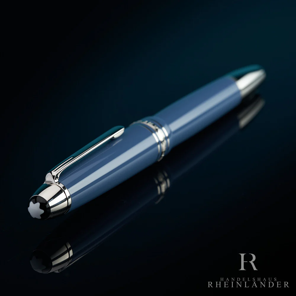 Montblanc Meisterstück Resin LeGrand Glacier Fountain Pen Füller Blue 129393 OVP - Image 3