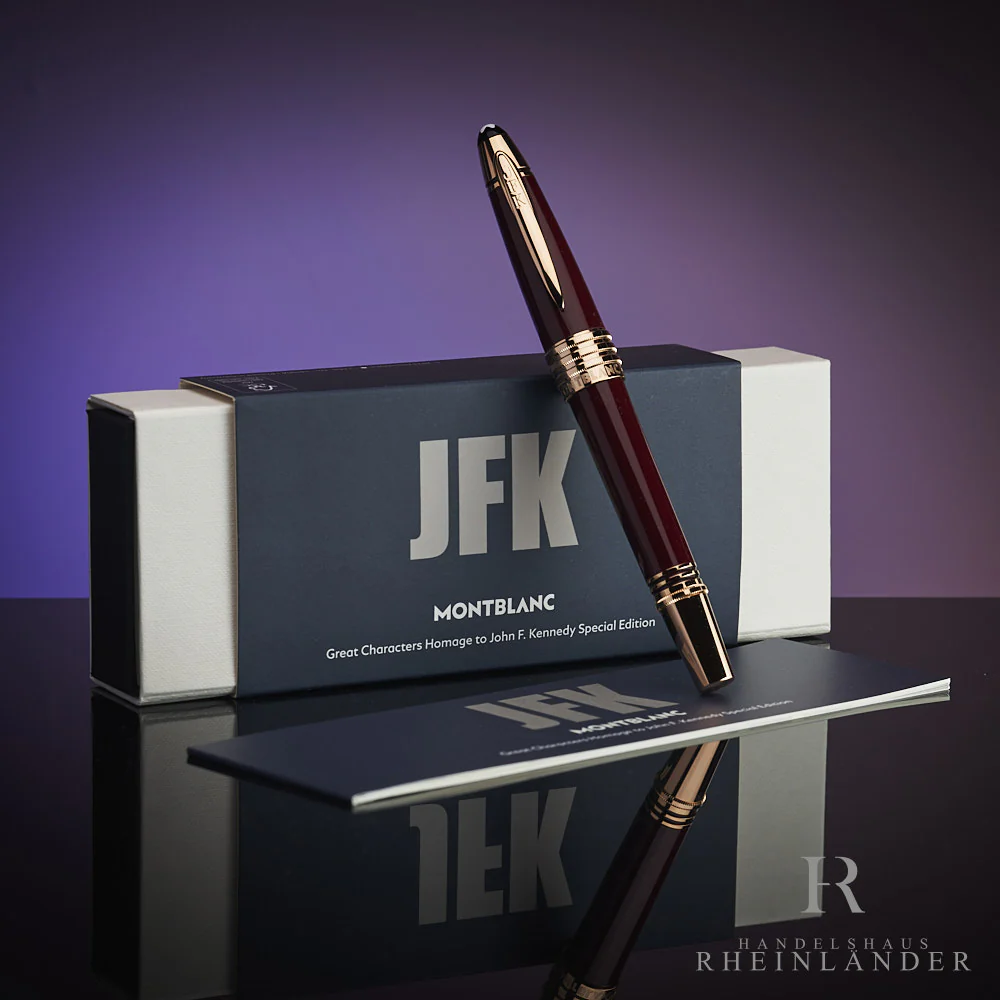 Montblanc Great Characters John F Kennedy Rollerball Burgundy ID 132125-118082