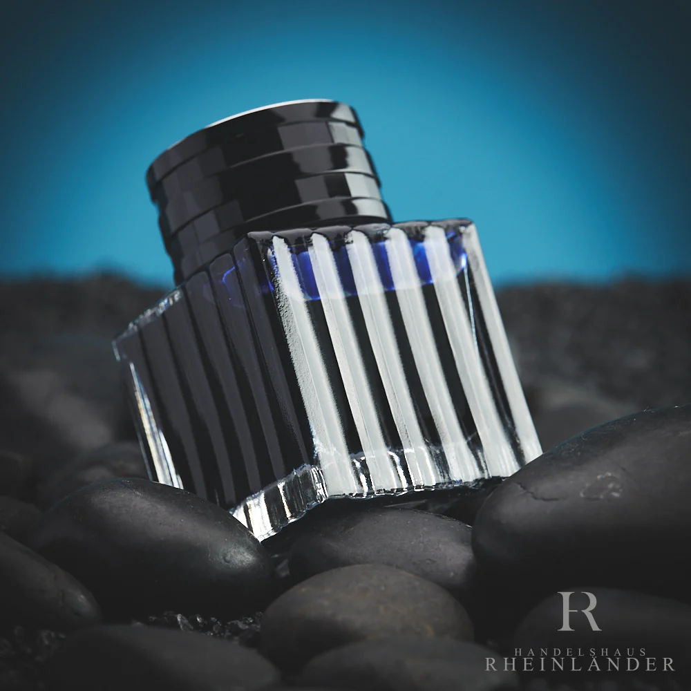 Montblanc Great Characters JFK Tintenfass Ink Bottle Navy Blue Kennedy ID 111409 - Image 3