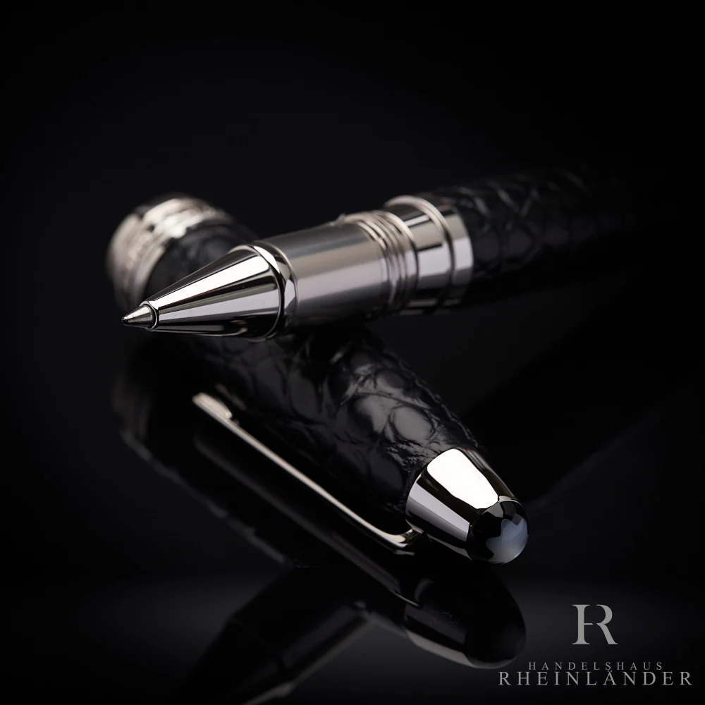 Montblanc Great Masters Special Edition Alligator Leather Rollerball ID 119692 - Image 6