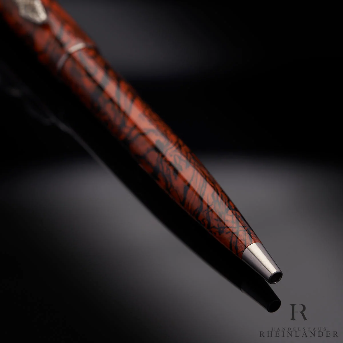 Montblanc Heritage Rouge et Noir Marble Kugelschreiber Ballpoint Pen ID 119854 - Image 3