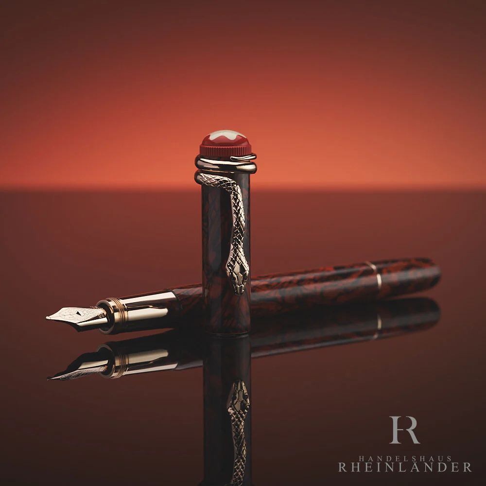 Montblanc Heritage Rouge et Noir Serpent Marble Gift of Writing Set ID 124033 - Image 5
