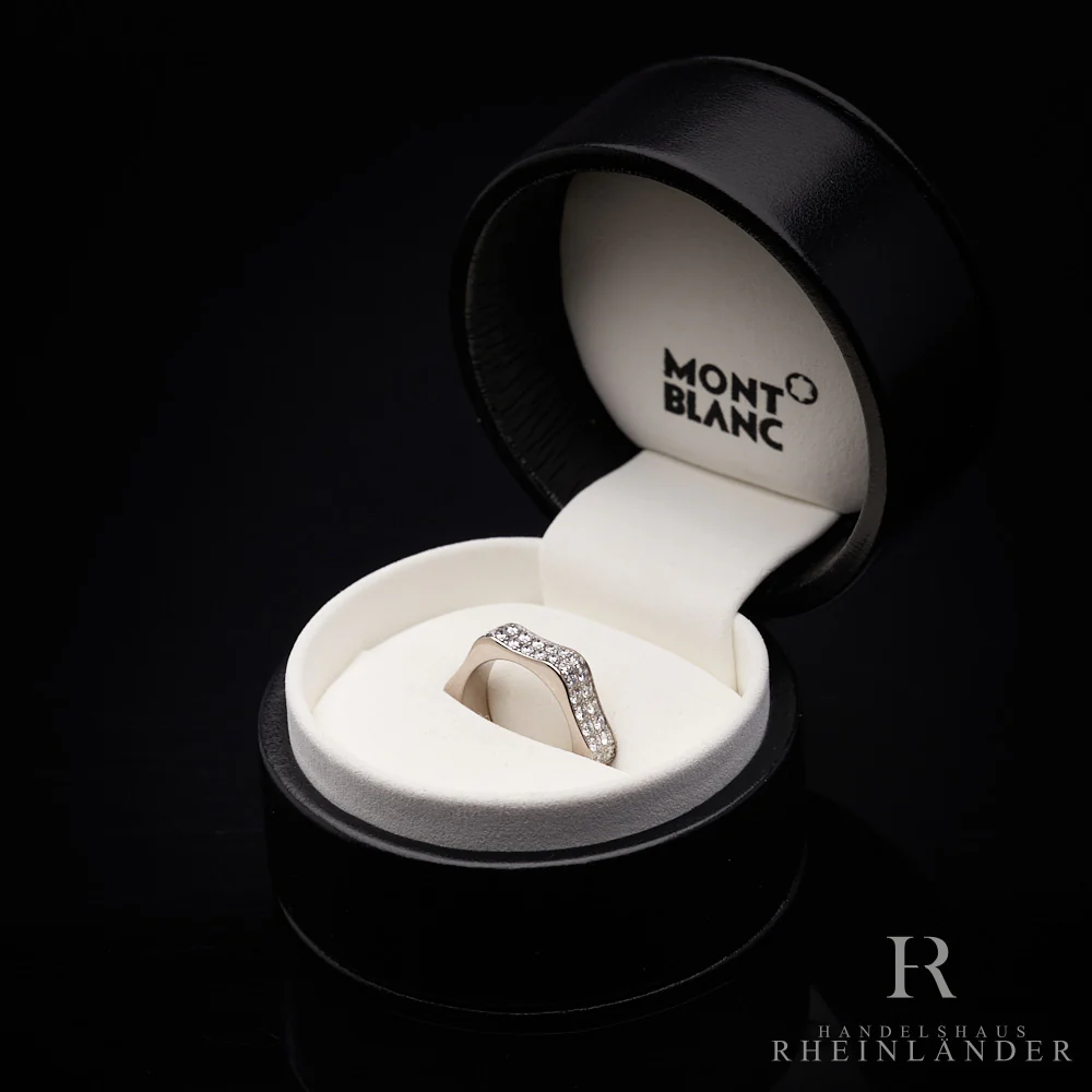 Montblanc Jewellery 4810 Star Collection 5mm 54 Ring Weißgold Diamant ID 104032