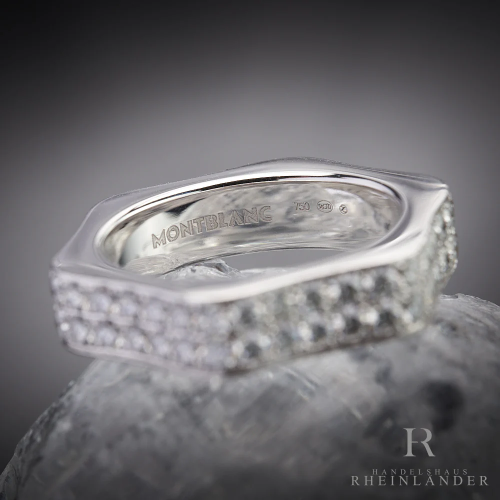 Montblanc Ladies Fine Jewellery 4810 White Gold 53 Medium Pavé Diamonds 10403253 - Image 5