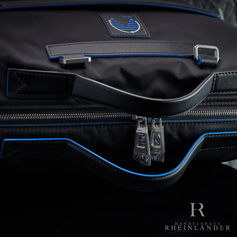 Montblanc Leather Goods Blue Spirit Tote Bag Novak Djokovic Backpack 129421 - Image 6