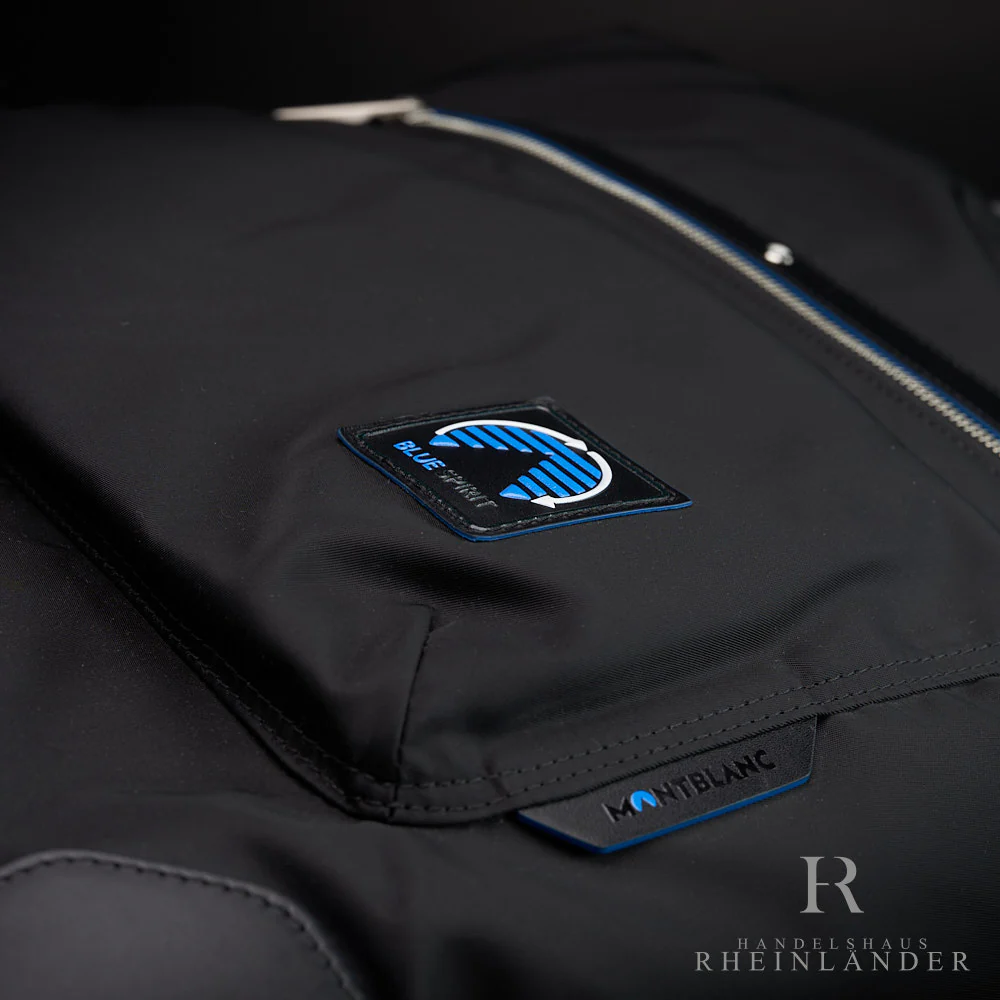 Montblanc Leather Goods Blue Spirit Tote Bag Tasche Rucksack 129075 ID - Image 3
