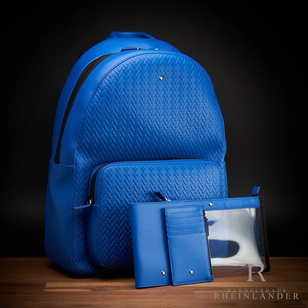 Montblanc Leather Goods for BMW Backpack Travel Set Blue ID 10016554