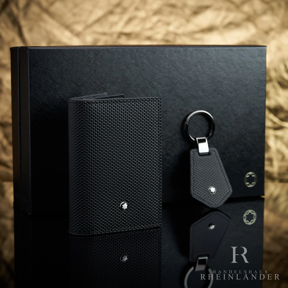 Montblanc Leather Goods Business Card Holder & Key Fob Gift Set ID 126276