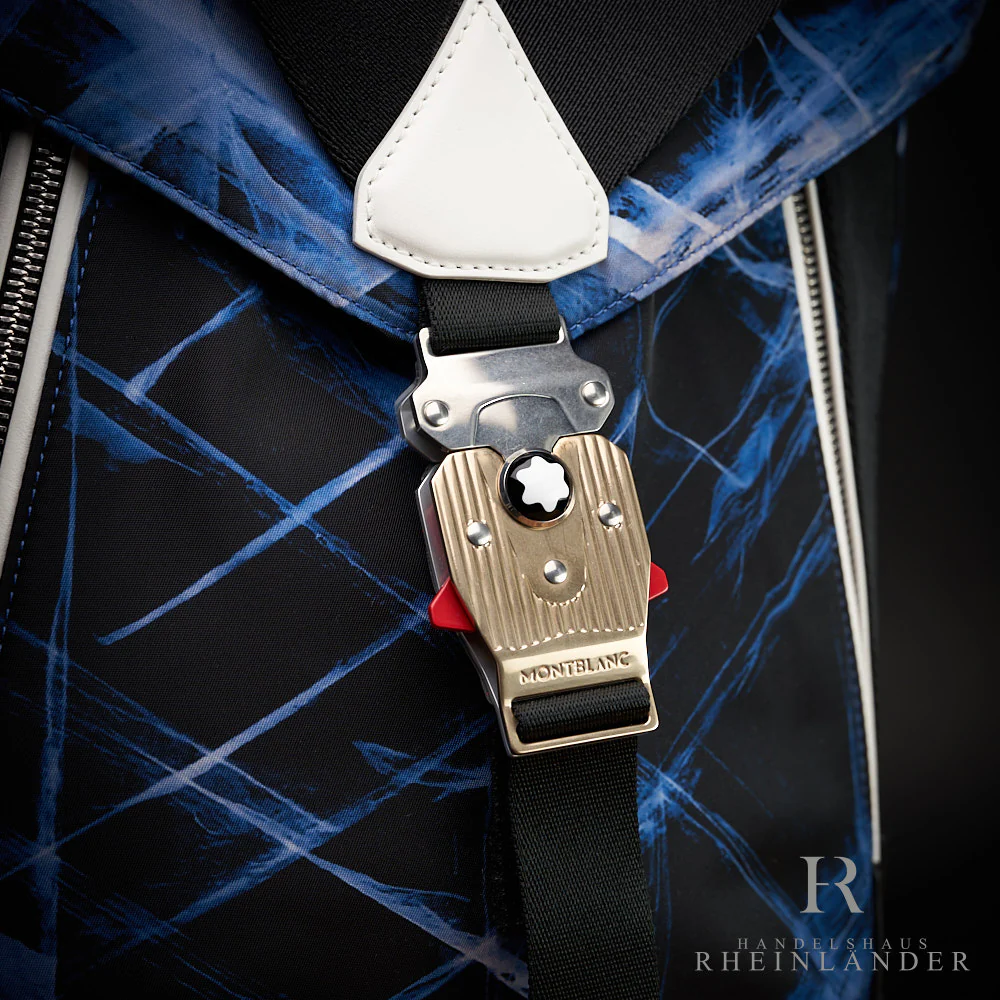 Montblanc Leather Goods Meisterstück Selection Glacier Backpack Blue 129736 ID - Image 3