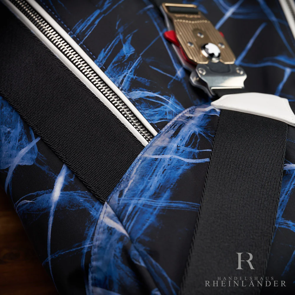 Montblanc Leather Goods Meisterstück Selection Glacier Backpack Blue 129736 ID - Image 4