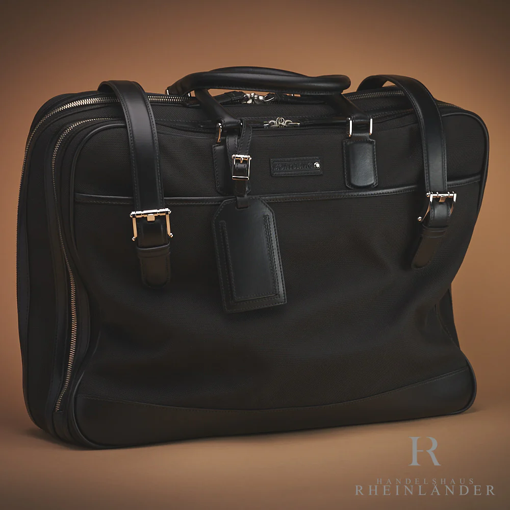 Montblanc Leather Goods Meisterstück Canvas 48 Hours Bag Weekender Black 106727