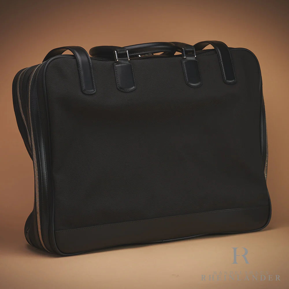Montblanc Leather Goods Meisterstück Canvas 48 Hours Bag Weekender Black 106727 - Image 2