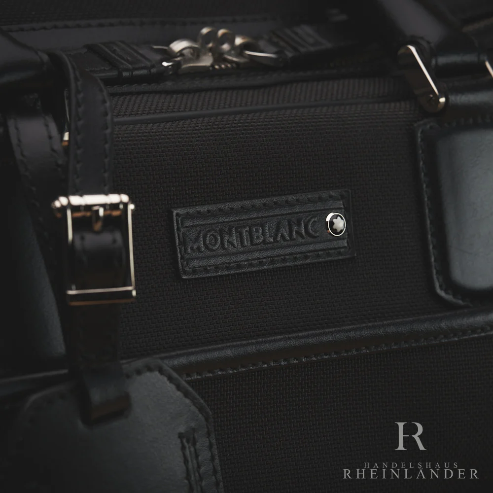 Montblanc Leather Goods Meisterstück Canvas 48 Hours Bag Weekender Black 106727 - Image 5