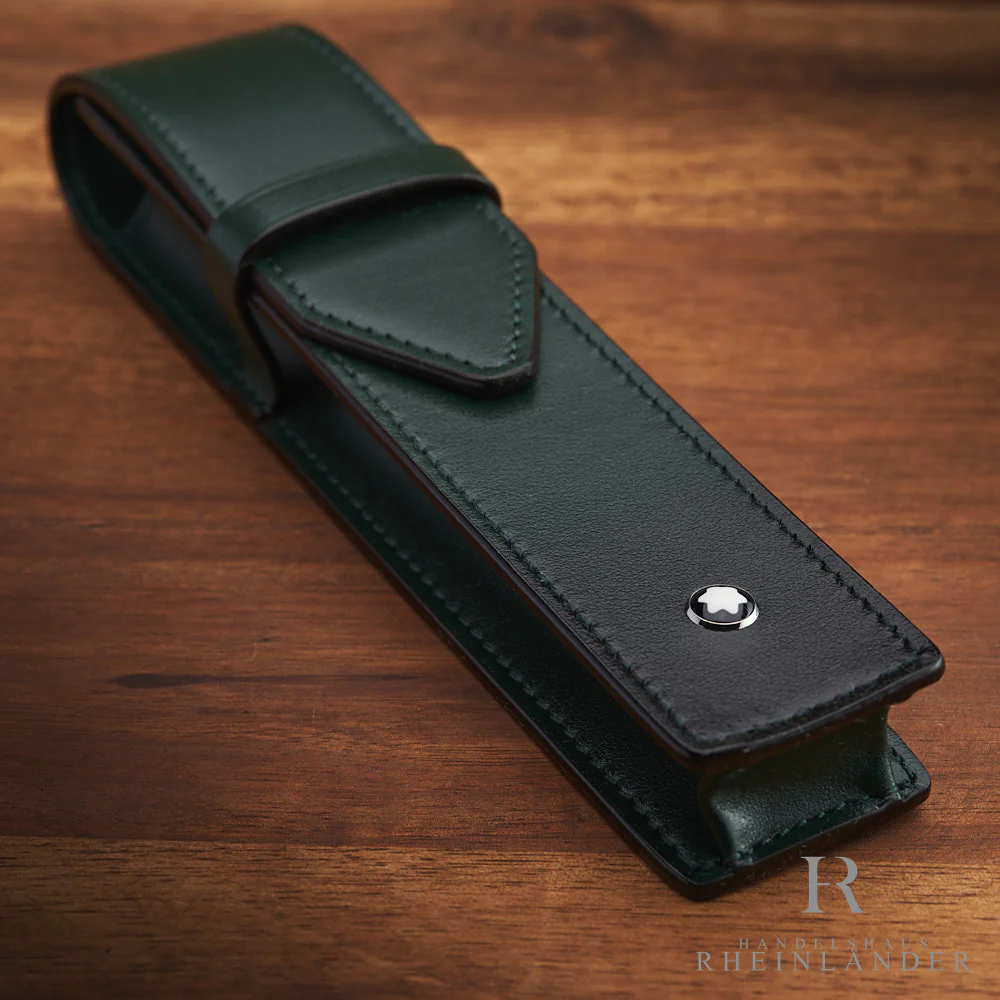 Montblanc Leather Goods Meisterstück Pen Pouch Sfumato British Green ID 198277 - Image 2