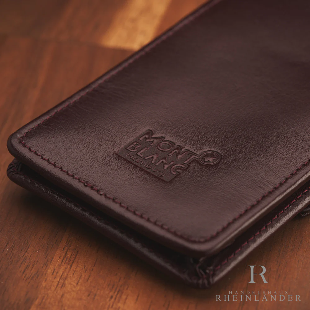 Montblanc Meisterstück Edition Siena 3er Leder Pen Pouch Bordeaux 30303 ID 17624 - Image 3