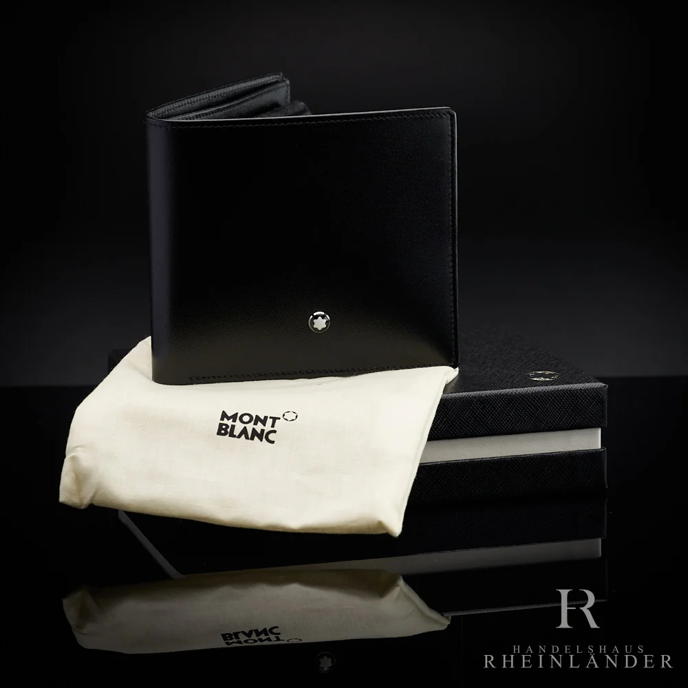 Montblanc Leather Goods Meisterstück Wallet Coincase 4CC Black Leather ID 7164 - Image 2