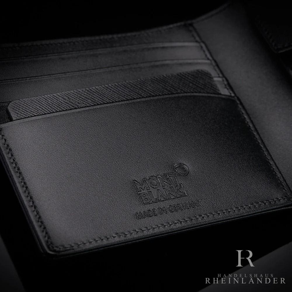 Montblanc Leather Goods Meisterstück Wallet Coincase 4CC Black Leather ID 7164 - Image 3