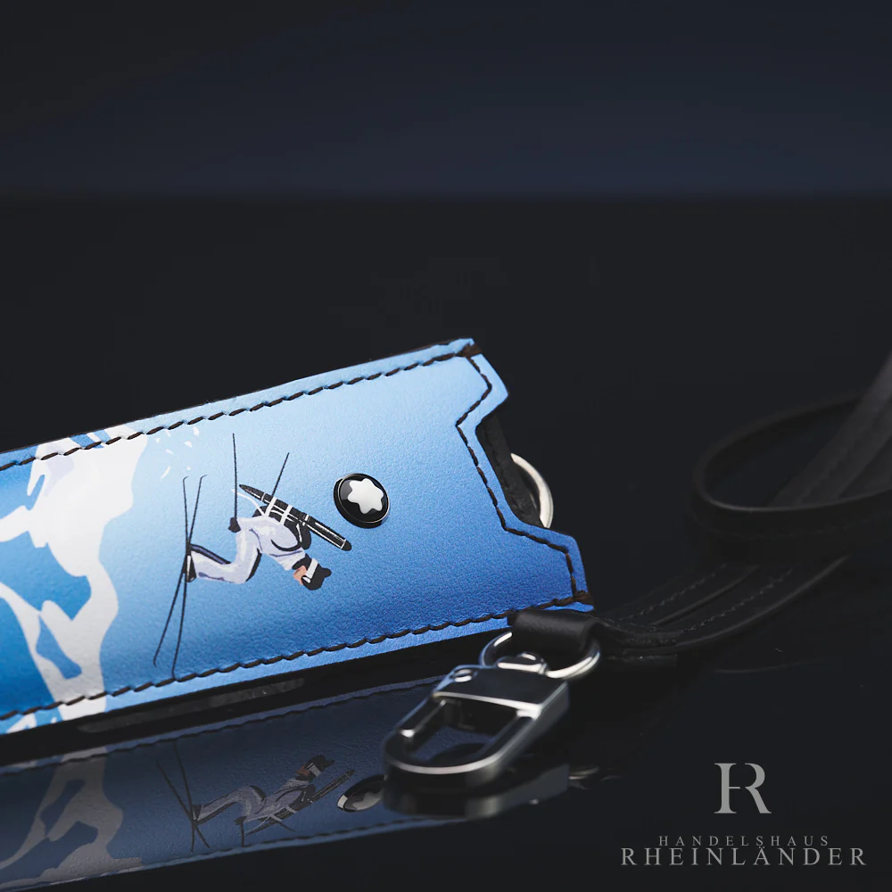 Montblanc Leather Goods Scenic Writing Instrument Case White Light Blue 130041 - Image 4