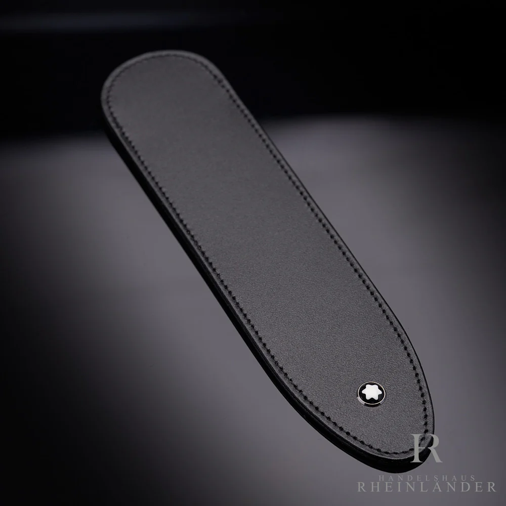 Montblanc Meisterstück Single Pen Sleeve Black Leather Leder Etui ID 101871 OVP - Image 2