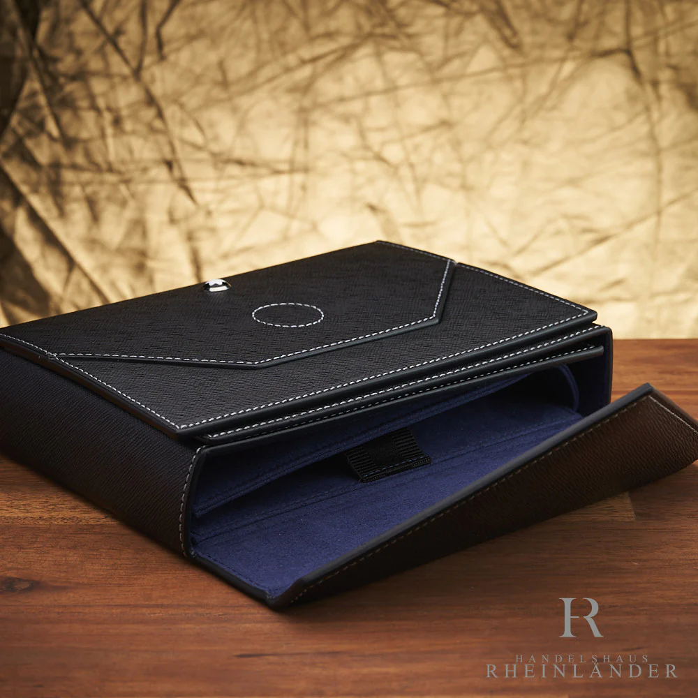 Montblanc  Leather Goods Travel Etui 8 Pens Collectors Box Black Blue ID 133156 - Image 3