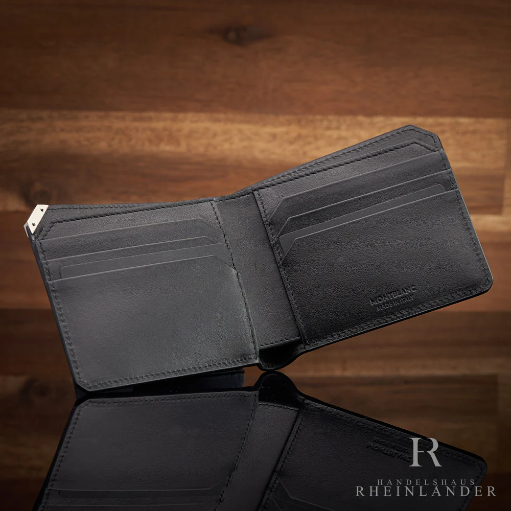 Montblanc Leather Goods Urban Spirit 6 CC Wallet Black Leather ID 124089 - Image 2