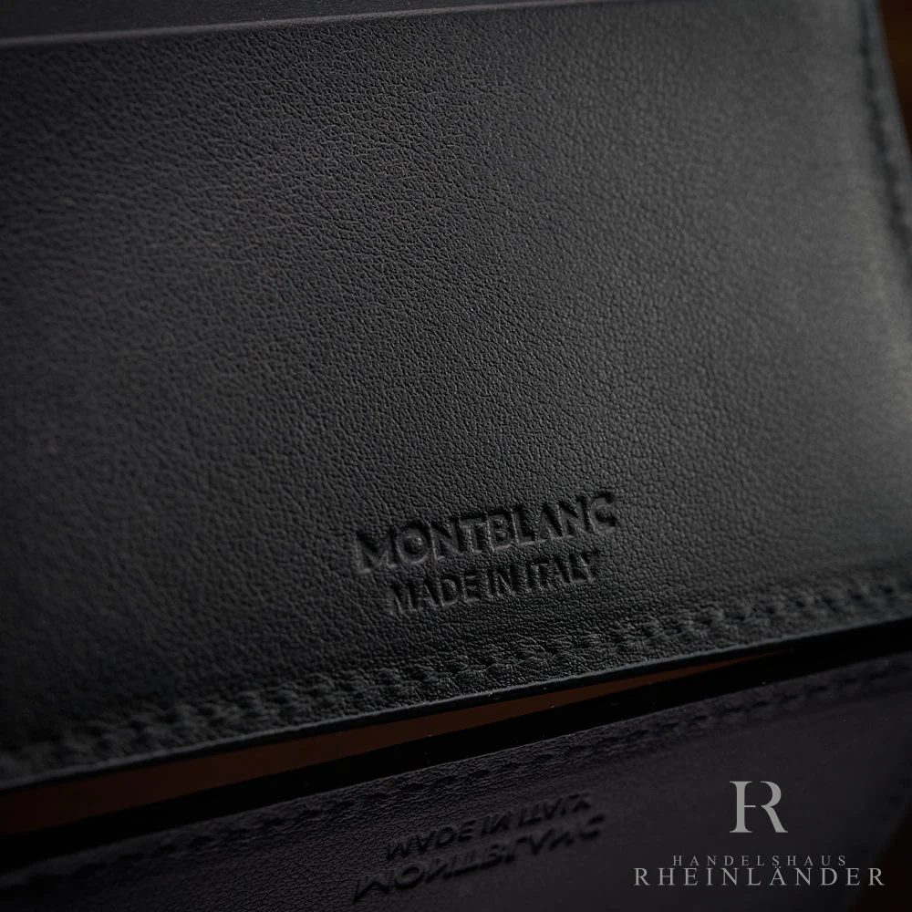 Montblanc Leather Goods Urban Spirit 6 CC Wallet Black Leather ID 124089 - Image 4