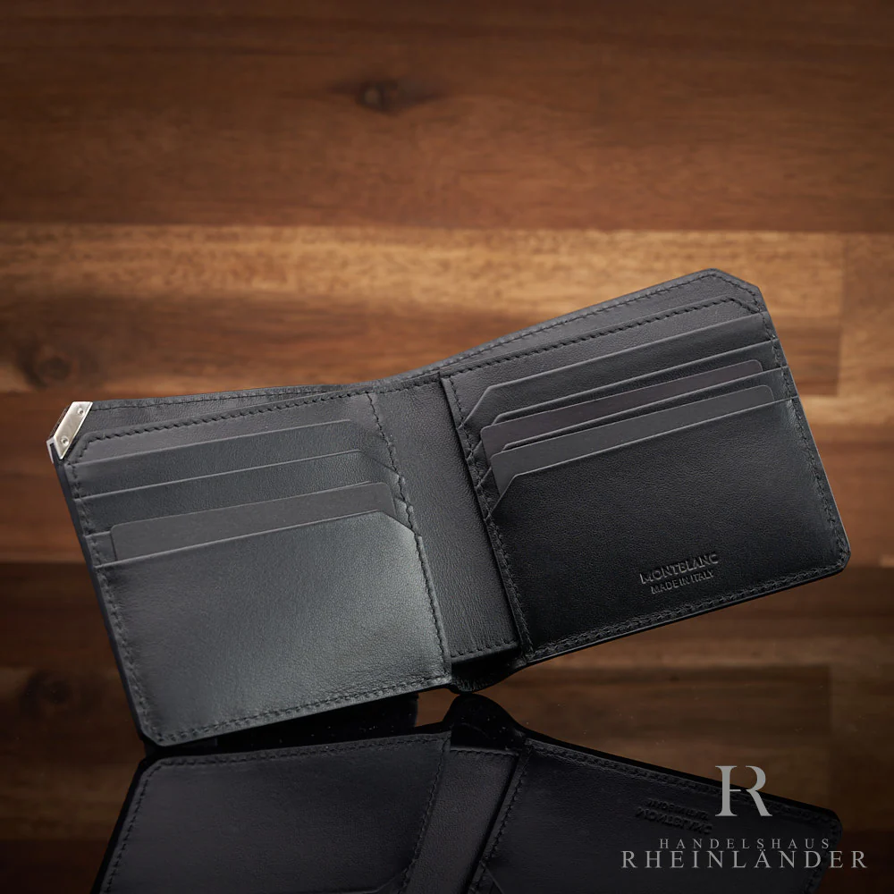 Montblanc Leather Goods Urban Spirit 8 CC Wallet Black Leather ID 124091 - Image 2