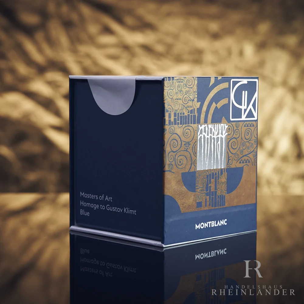 Montblanc Masters of Art Gustav Klimt Ink Tinte 50ml Blue 132938 ID - Image 3