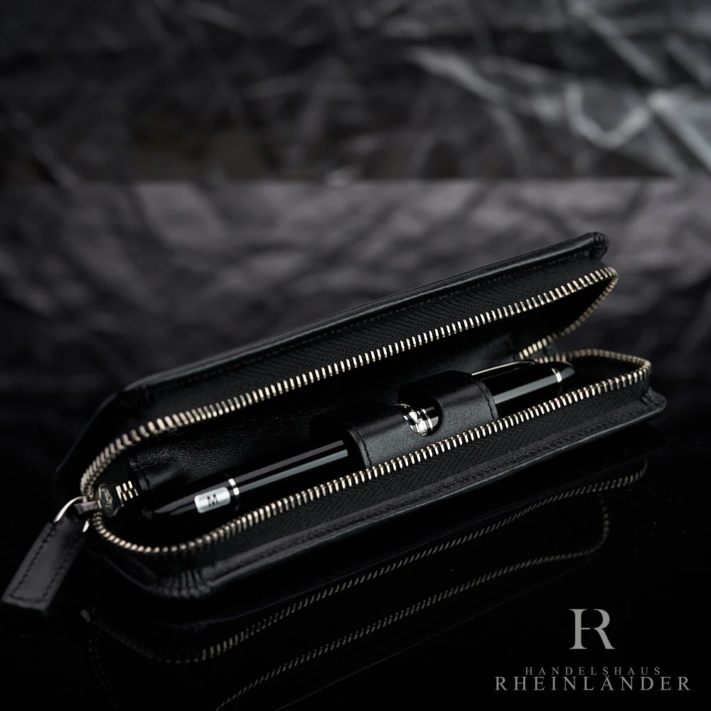 Montblanc Meisterstück Classique 145 Platin Füller Lederetui Set ID 130452 - Image 3