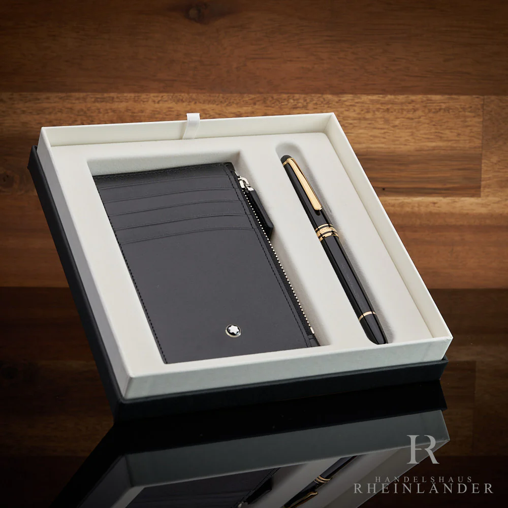 Montblanc Meisterstück Classique Modell 163 Rollerball & Kartenetui Set 130449