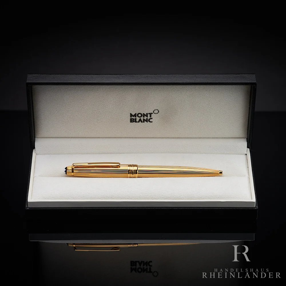 Montblanc Meisterstück Solitaire Classique Vermeil Ballpoint Pen ID 01645