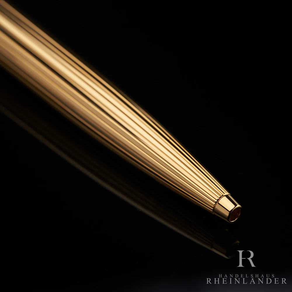 Montblanc Meisterstück Solitaire Classique Vermeil Ballpoint Pen ID 01645 - Image 4