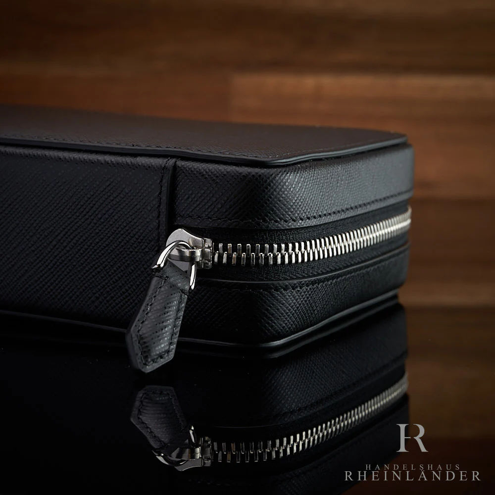 Montblanc Leather Goods Sartorial 8 Pen Pouch Zipper Leather Black 199385 - Image 4