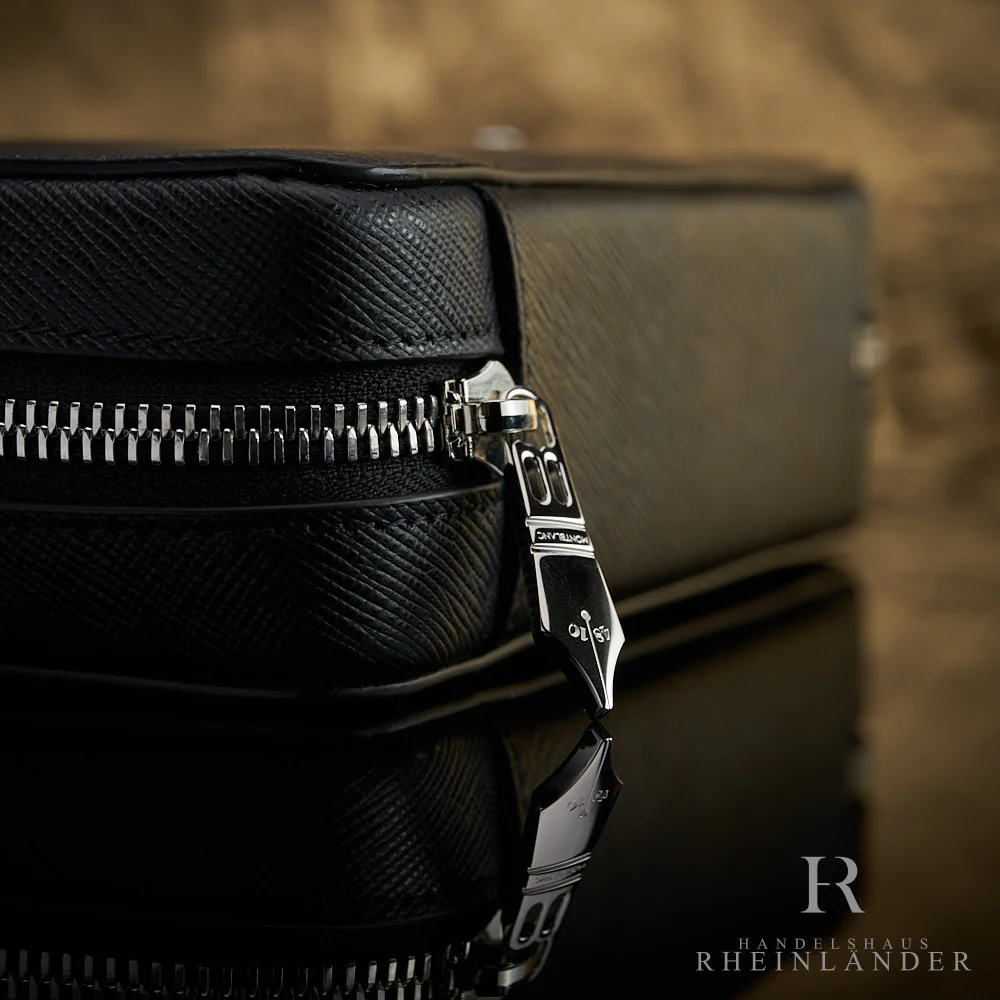 Montblanc Leather Goods Sartorial 8 Pen Pouch Zipper Leather Black 220374 - Image 2