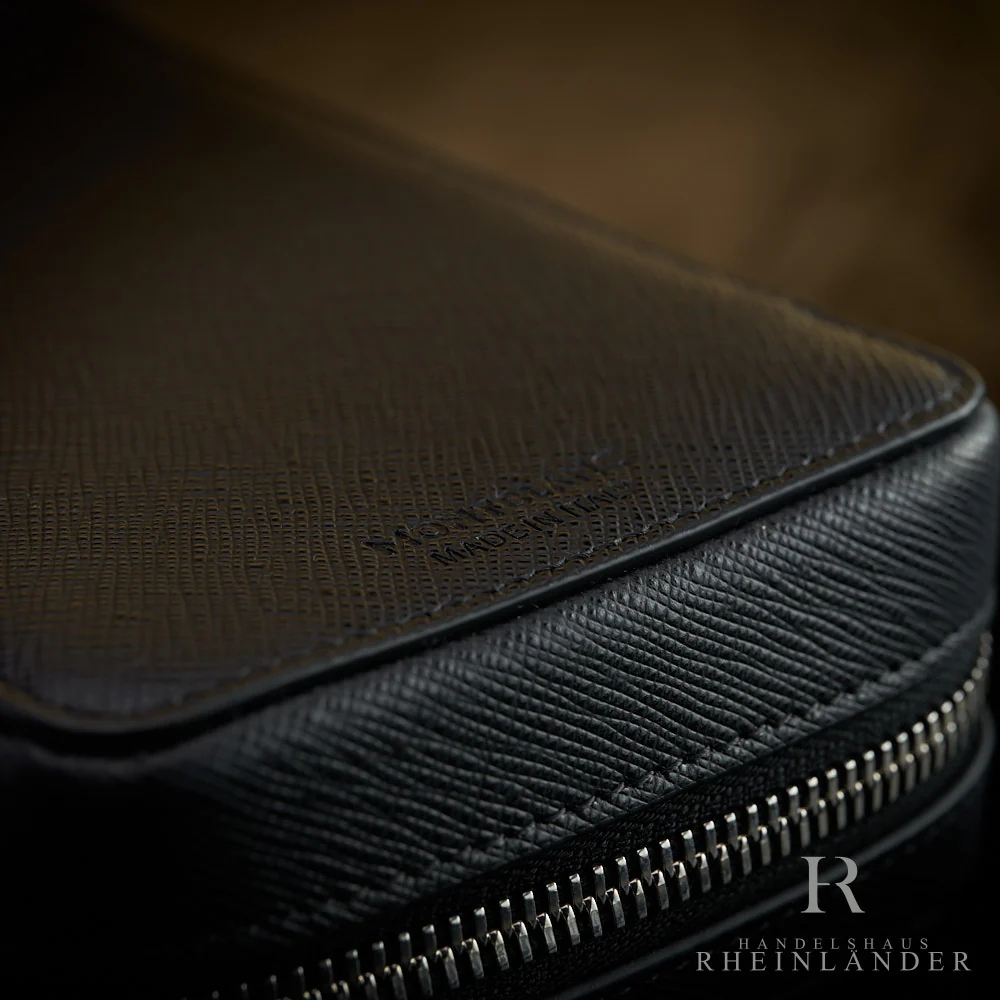 Montblanc Leather Goods Sartorial 8 Pen Pouch Zipper Leather Black 220374 - Image 5