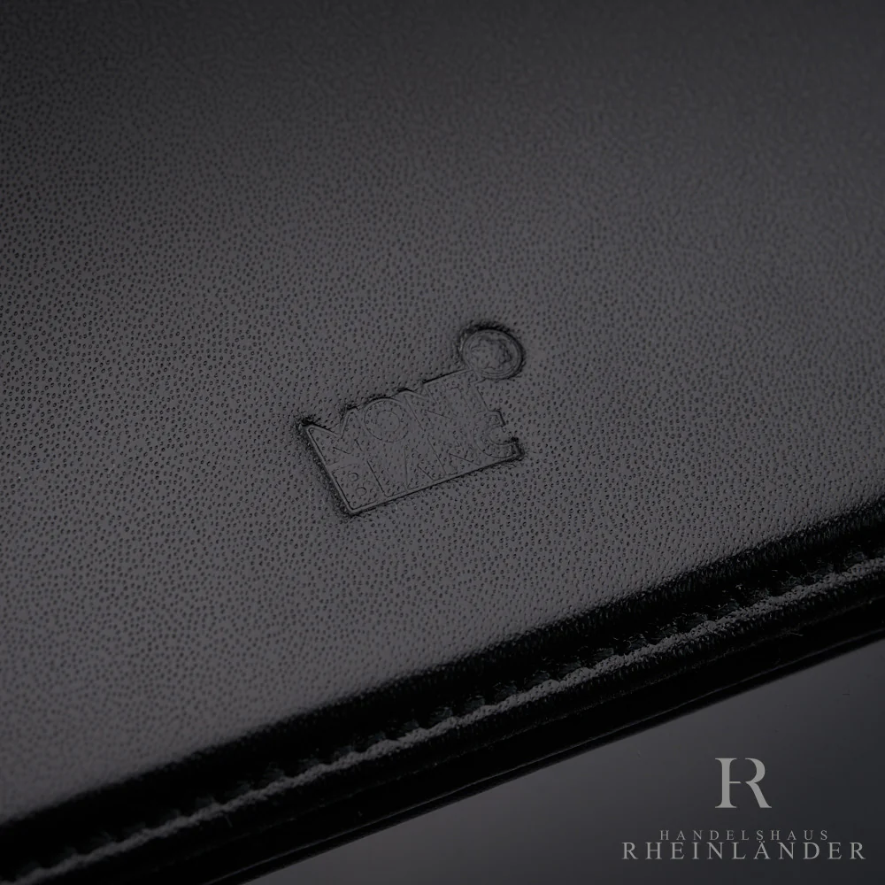 Montblanc Meisterstück Desk Accessories Black Leather Mouse Pad Sqaure ID 7697 - Image 2