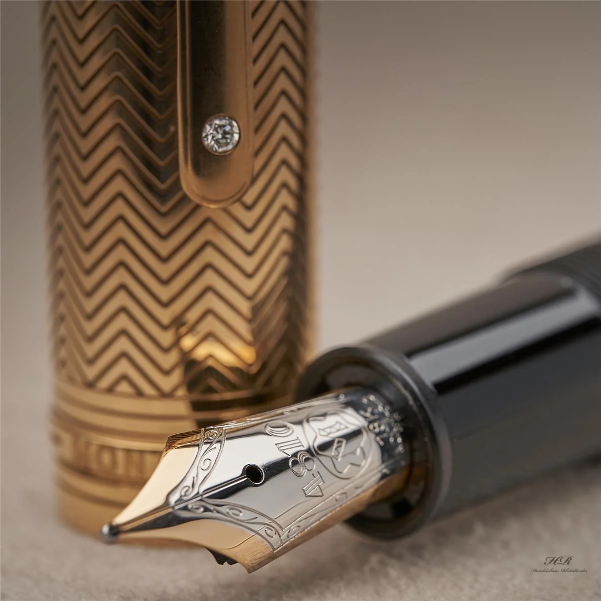 Montblanc Meisterstück Le Grand Füllfederhalter Solitaire Barley ID 104552 - Image 8