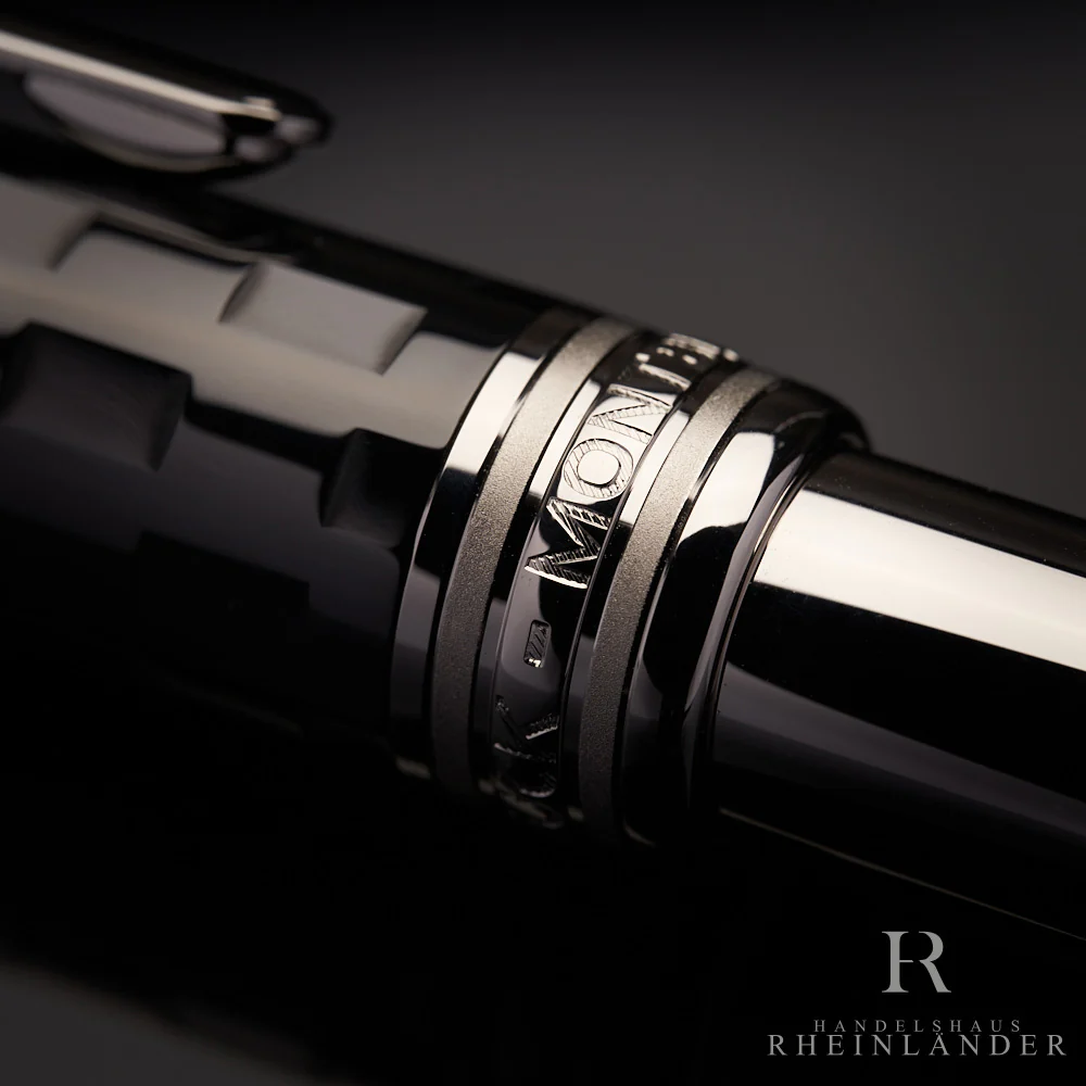Montblanc Meisterstück Solitaire Ceramics Black Prisma Kugelschreiber ID 103109 - Image 5