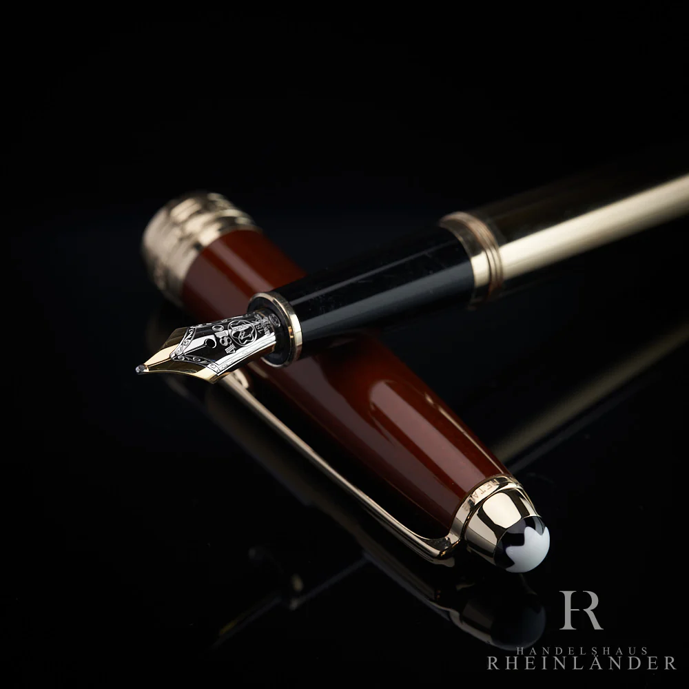 Montblanc Meisterstuck Solitaire Citrine Classique Füllfederhalter ID 7563 OVP - Image 6